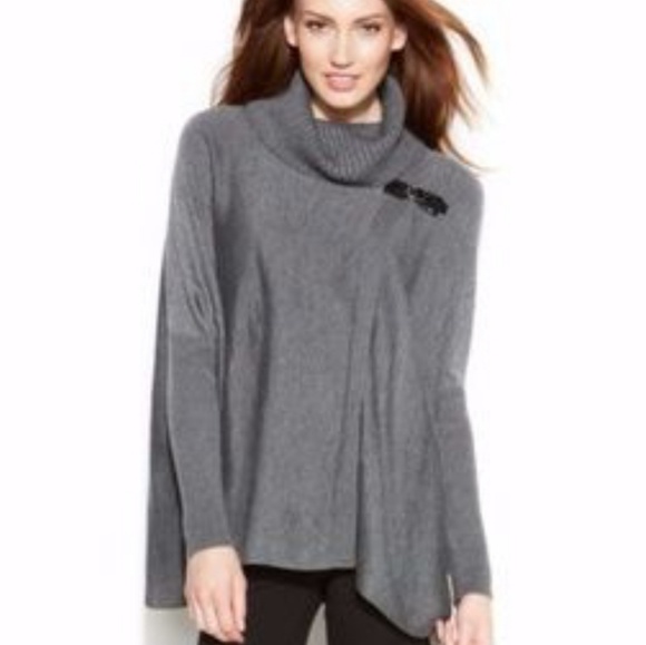 calvin klein poncho sweater